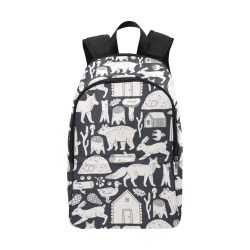 Cabin in the Wood Fabric Backpack for Adult (Model 1659)