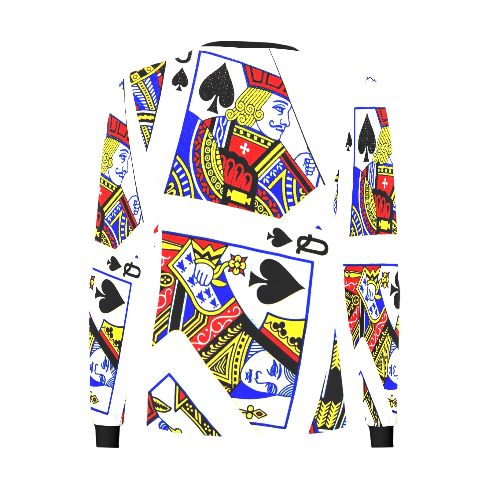 PLAYING CARDS-2 Women's All Over Print Long Sleeve T-shirt (Model T51)