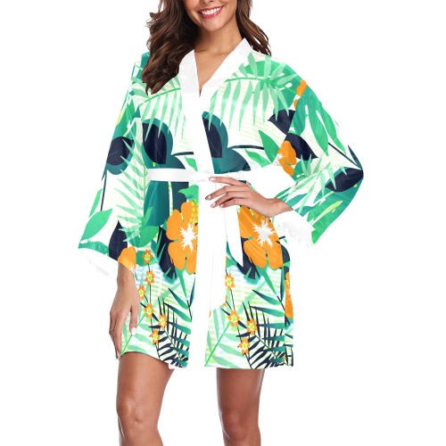 GROOVY FUNK THING FLORAL Long Sleeve Kimono Robe