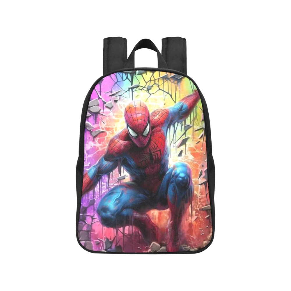 Spiderman Fabric School Backpack (Model 1682) (Medium)