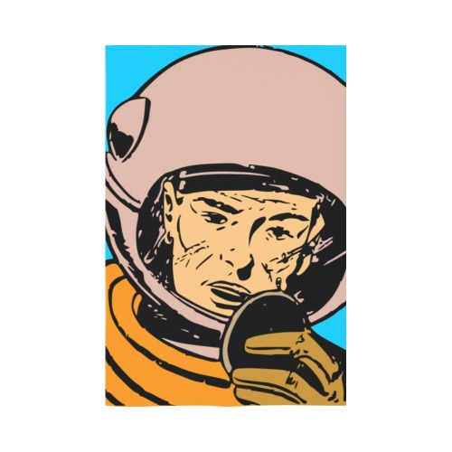 astronaut Polyester Peach Skin Wall Tapestry 60"x 90"