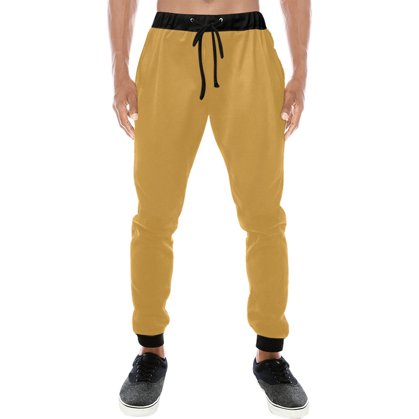 golden Men's All Over Print Sweatpants (Model L11)