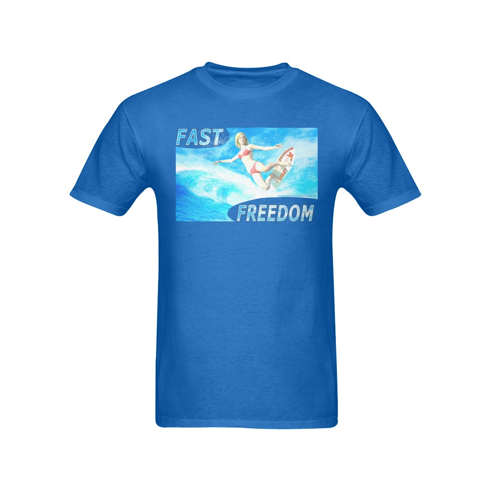 Fast Freedom Men's T-Shirt in USA Size (Front Printing Only)