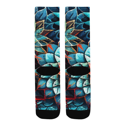 flowers botanic art (8) socks Men's Custom Socks