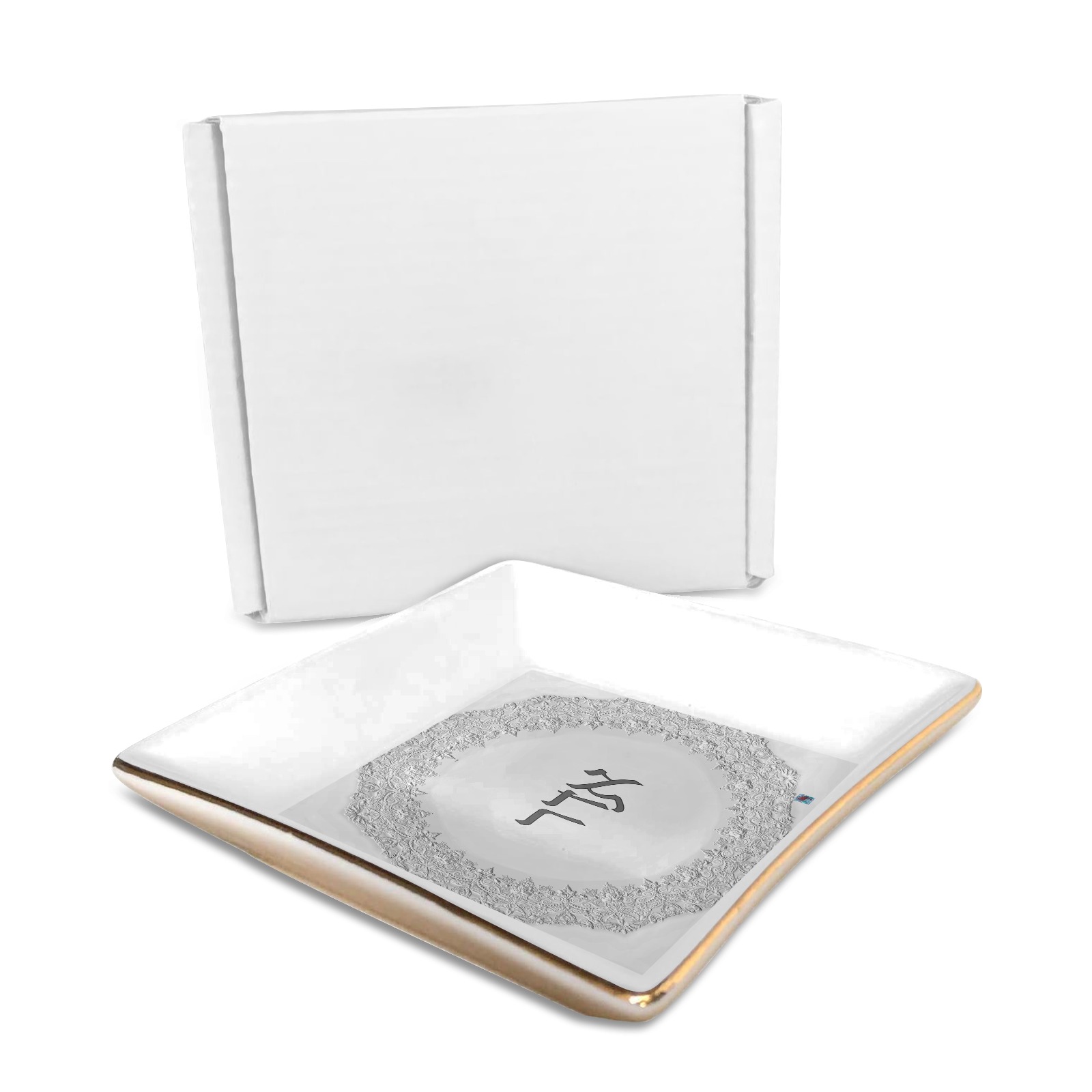 ADAR-page003 Square Jewelry Tray with Golden Edge
