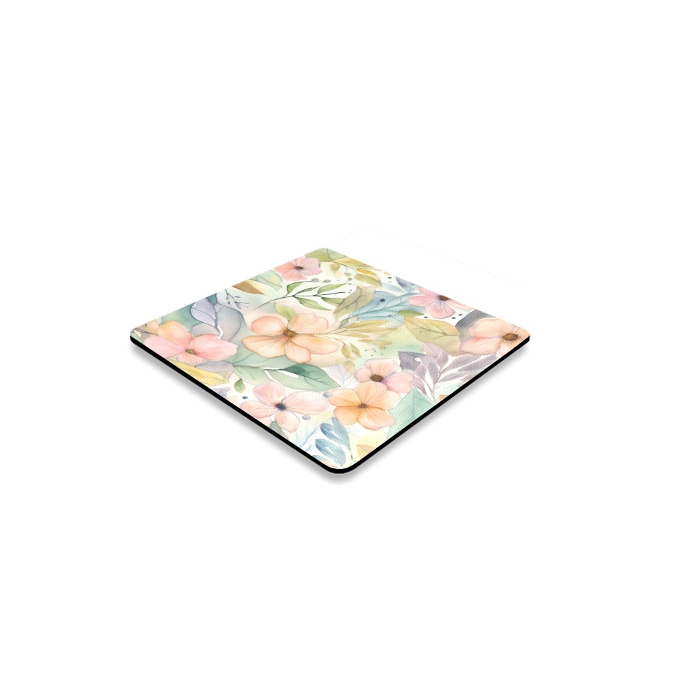 Watercolor Floral 1 Square Coaster