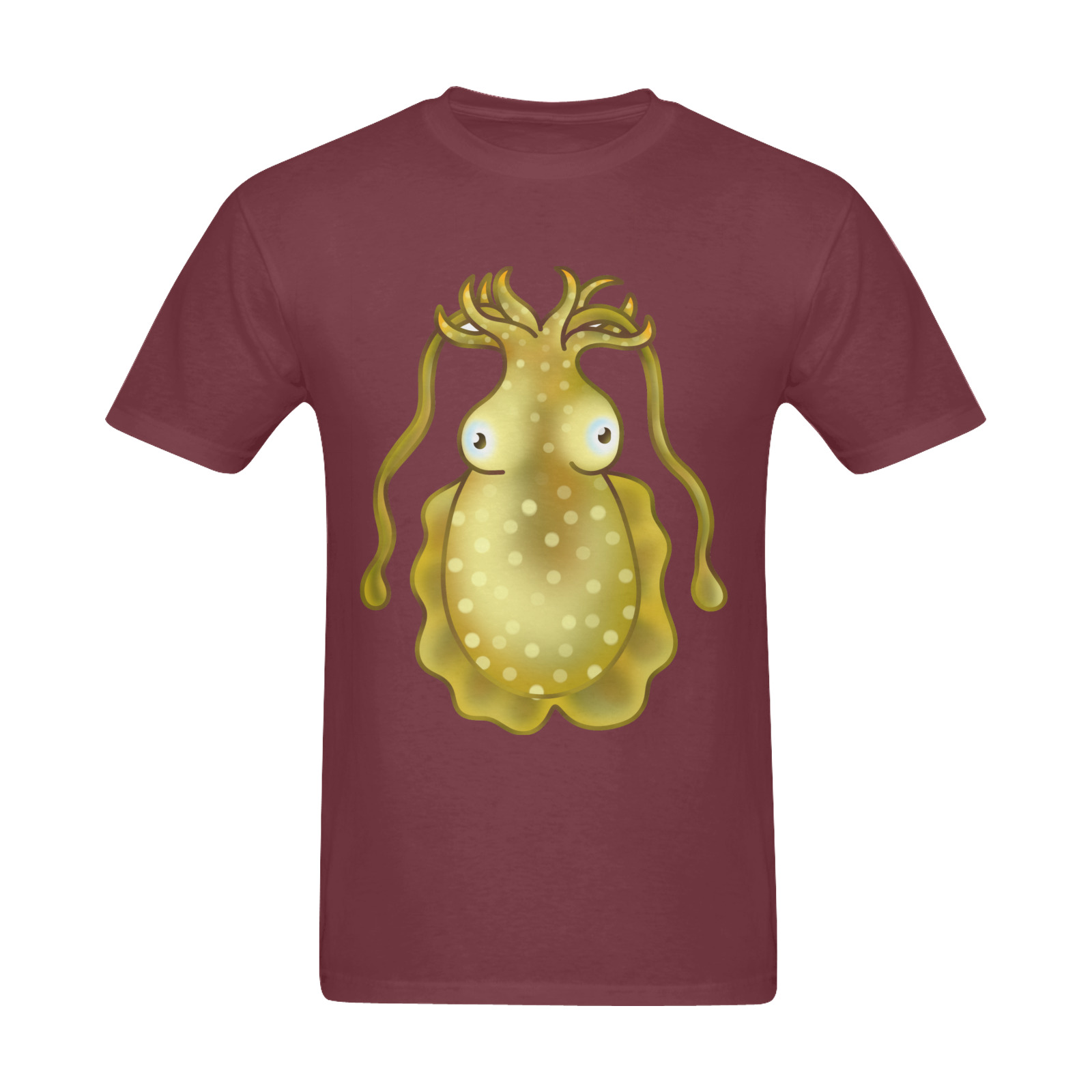 Sealife Cuttlefish Cartoon Sunny Men's T- shirt (Model T06)