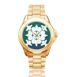 White gear women's watch Custom Gilt Watch(Model 101)