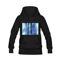 Encre Bleu Photo Women's Classic Hoodies (Model H07)