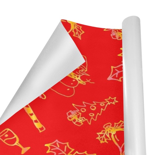 Holy night - Christmas symbols Gift Wrapping Paper 58"x 23" (4 Rolls)
