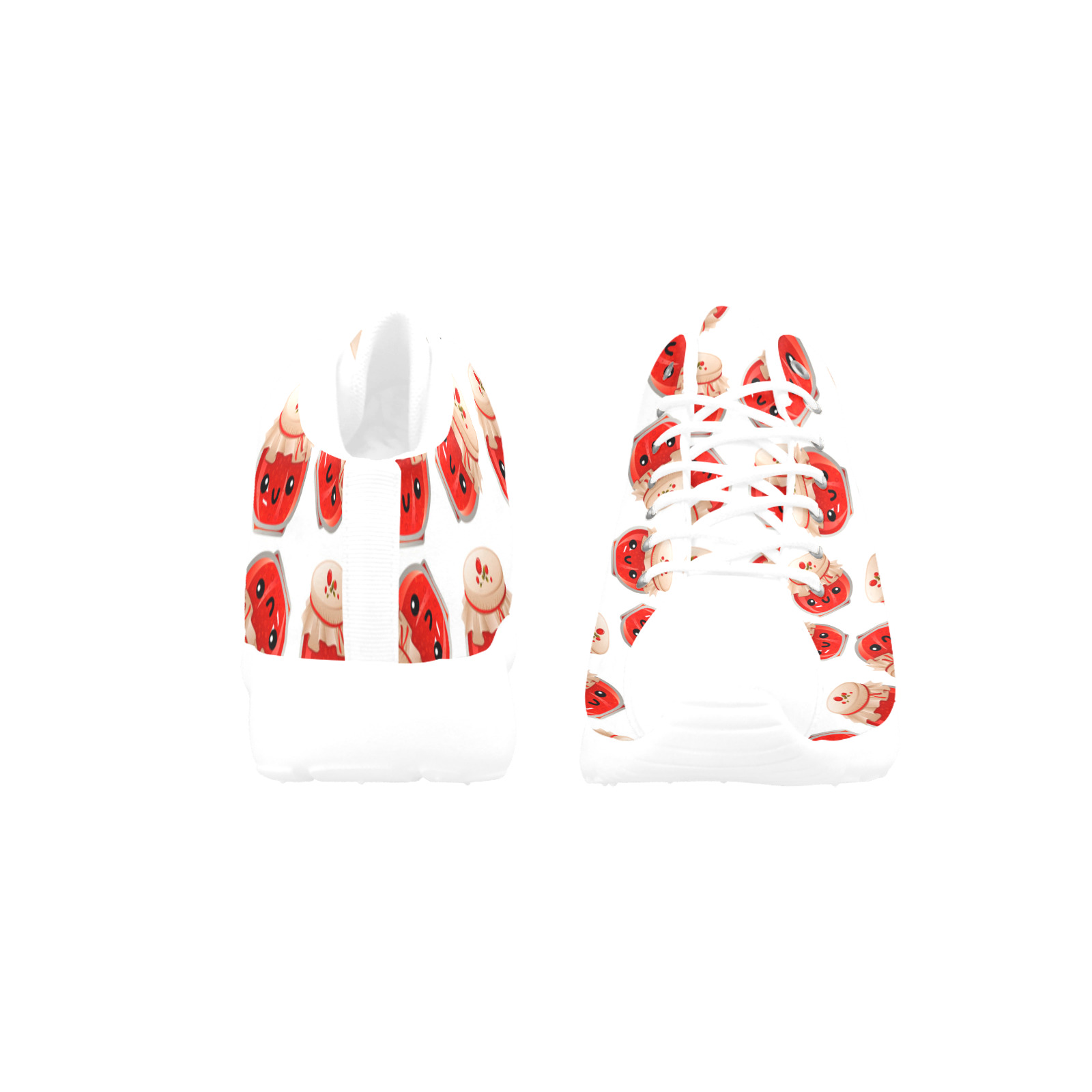 kawai jam jar pattern Women's Basketball Training Shoes (Model 47502)