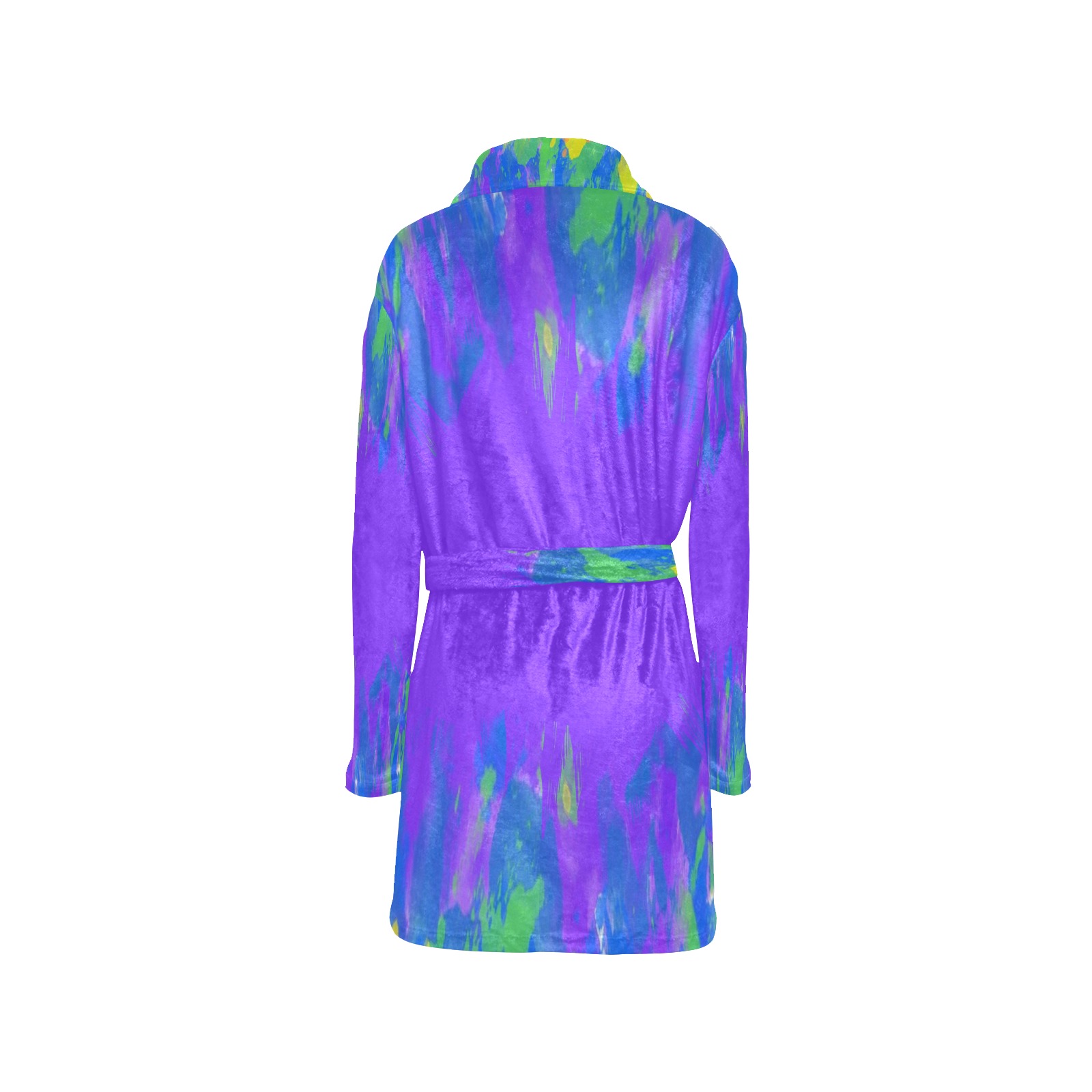 Abstract Paint Splatter Purple Women's All Over Print Night Robe