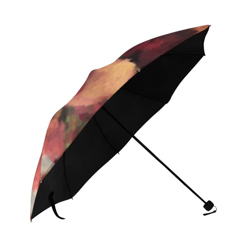 Autumn Watercolor Abstract Anti-UV Foldable Umbrella (U08)