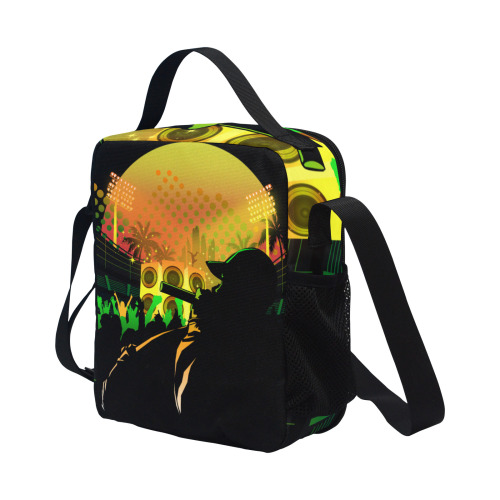 Rock The Crowd All Over Print Crossbody Lunch Bag for Kids (Model 1722)