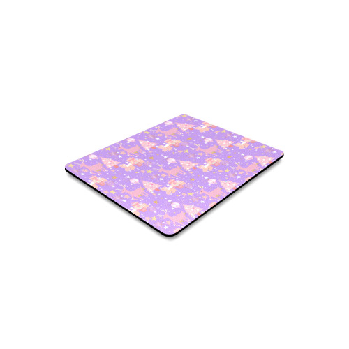 Pink and Purple and Gold Christmas Design Rectangle Mousepad
