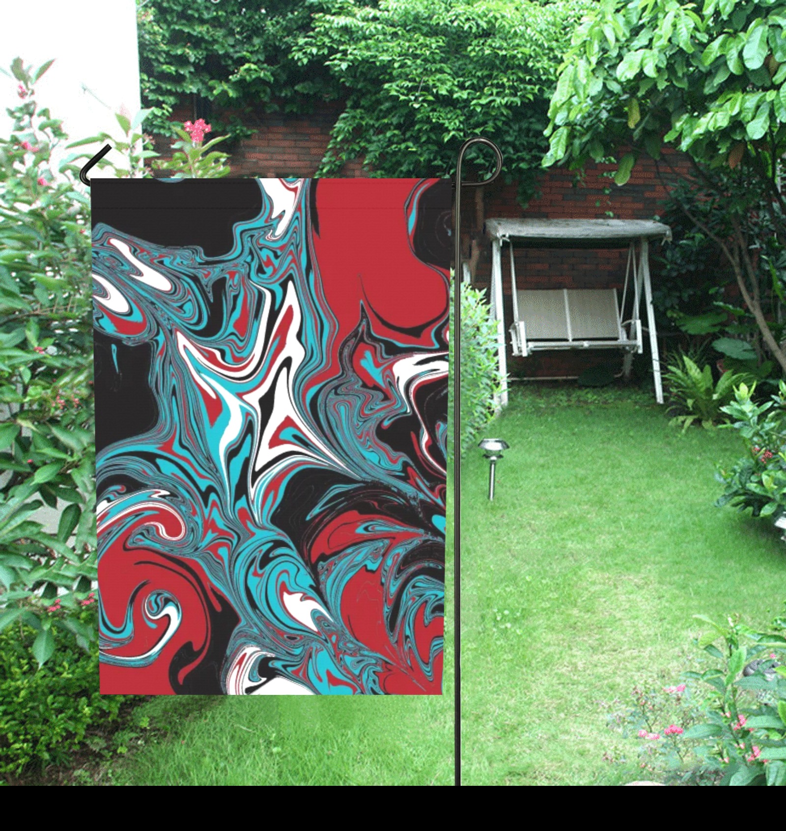 Dark Wave of Colors Garden Flag 28''x40'' (Two Sides Printing)