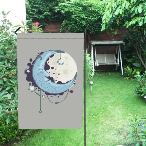 Blue Moon Garden Flag 12‘’x18‘’(Twin Sides)