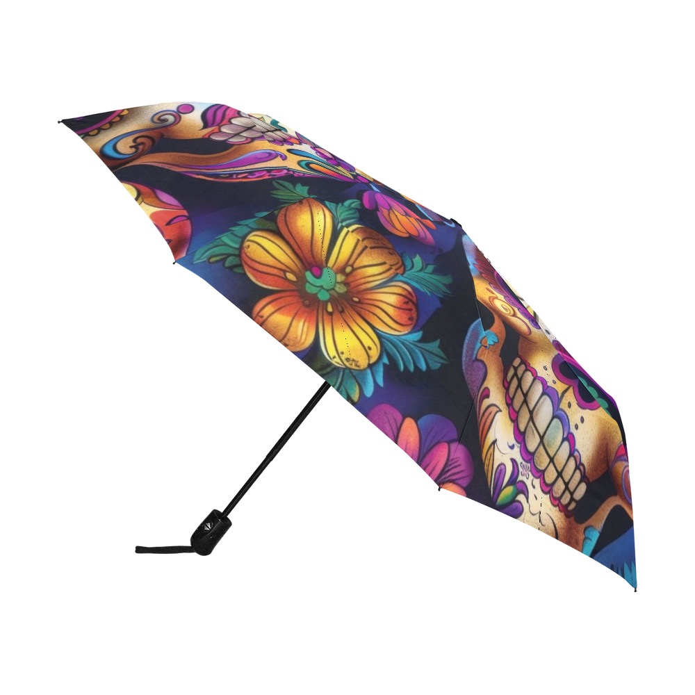 Sugar skull Anti-UV Auto-Foldable Umbrella (U09)