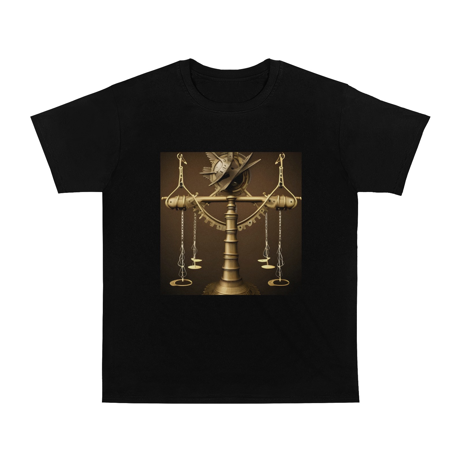 Steampunk Libra Men's T-Shirt in USA Size (Two Sides Printing)