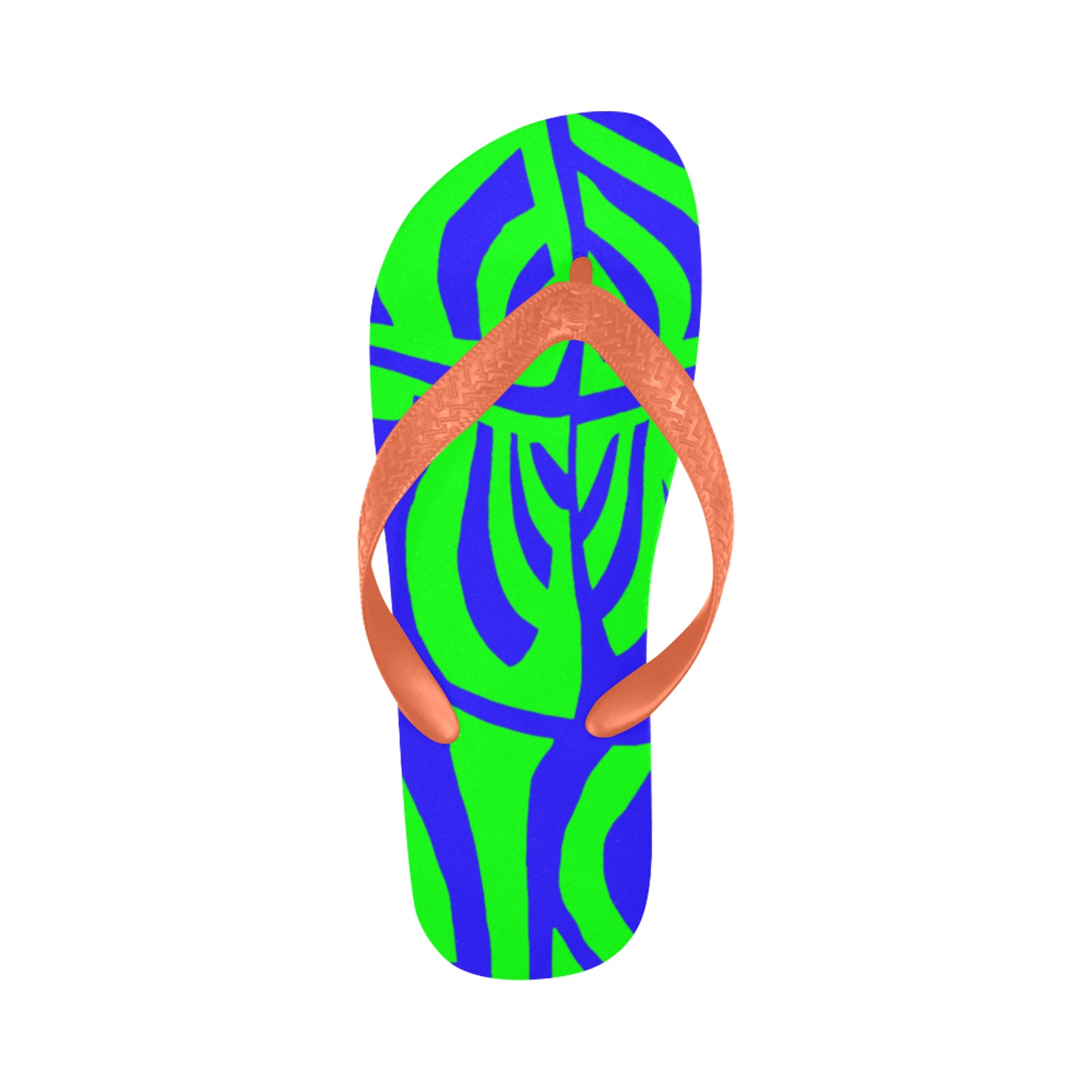 aaa green bl Flip Flops for Men/Women (Model 040)