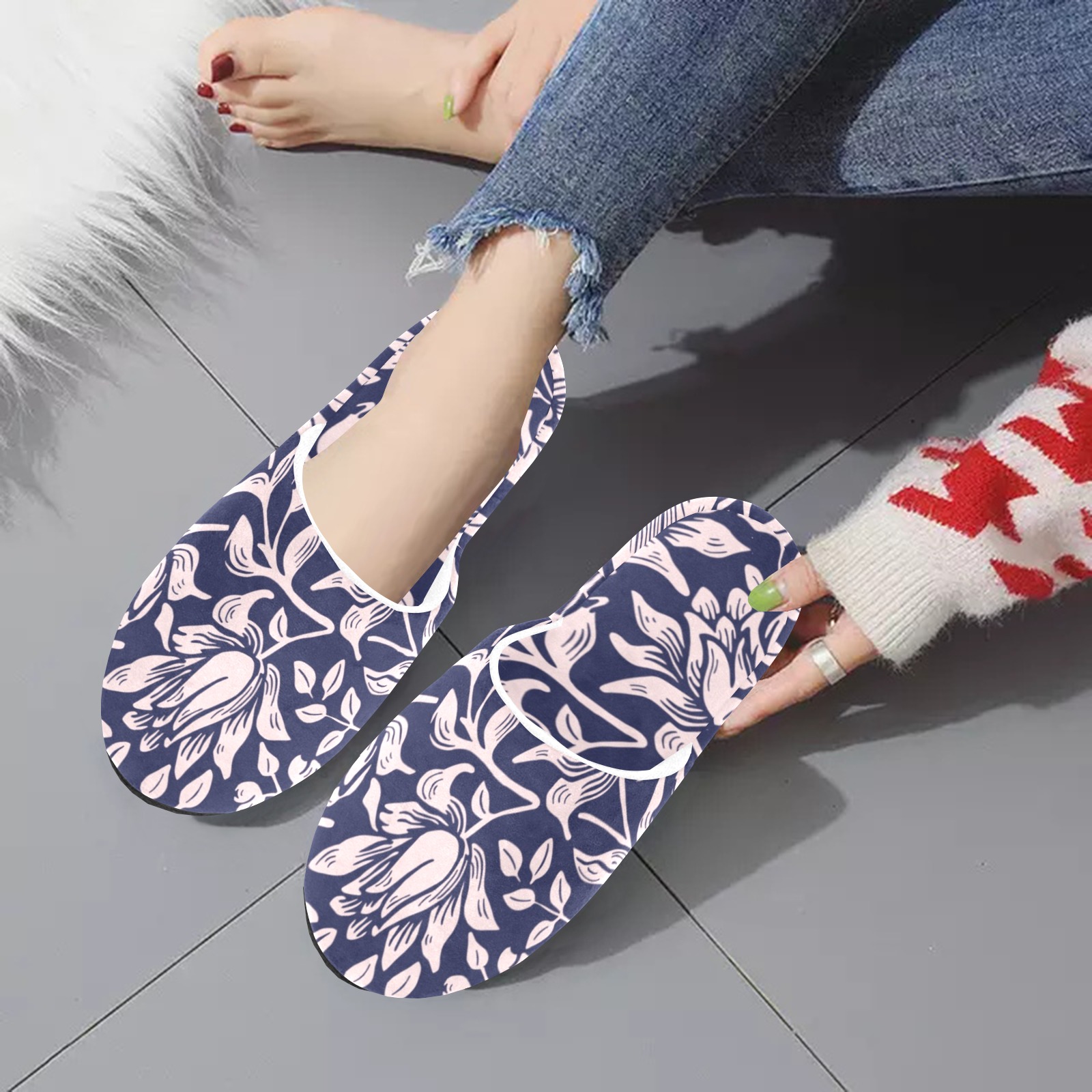Shoes Women's Cotton Slippers (Model 0601)
