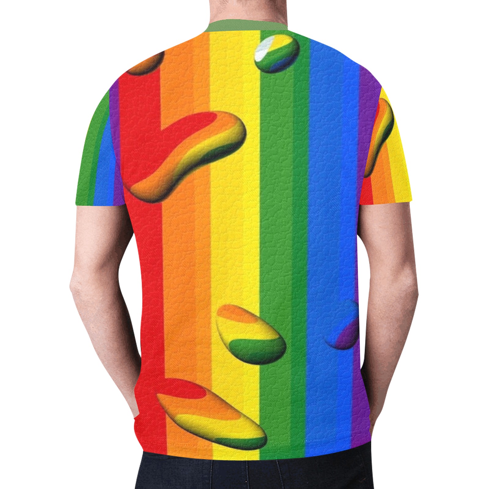 Mexico Pride Flag Pop Art by Nico Bielow New All Over Print T-shirt for Men (Model T45)