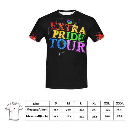 Extra Pride Tour Shirt 2022 All Over Print T-Shirt for Men (USA Size) (Model T40)