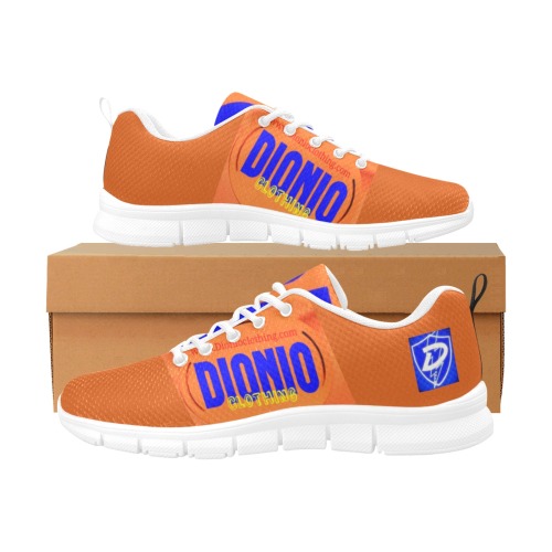 DIONIO - Orange Krush Men's Breathable Running Shoes (Model 055)