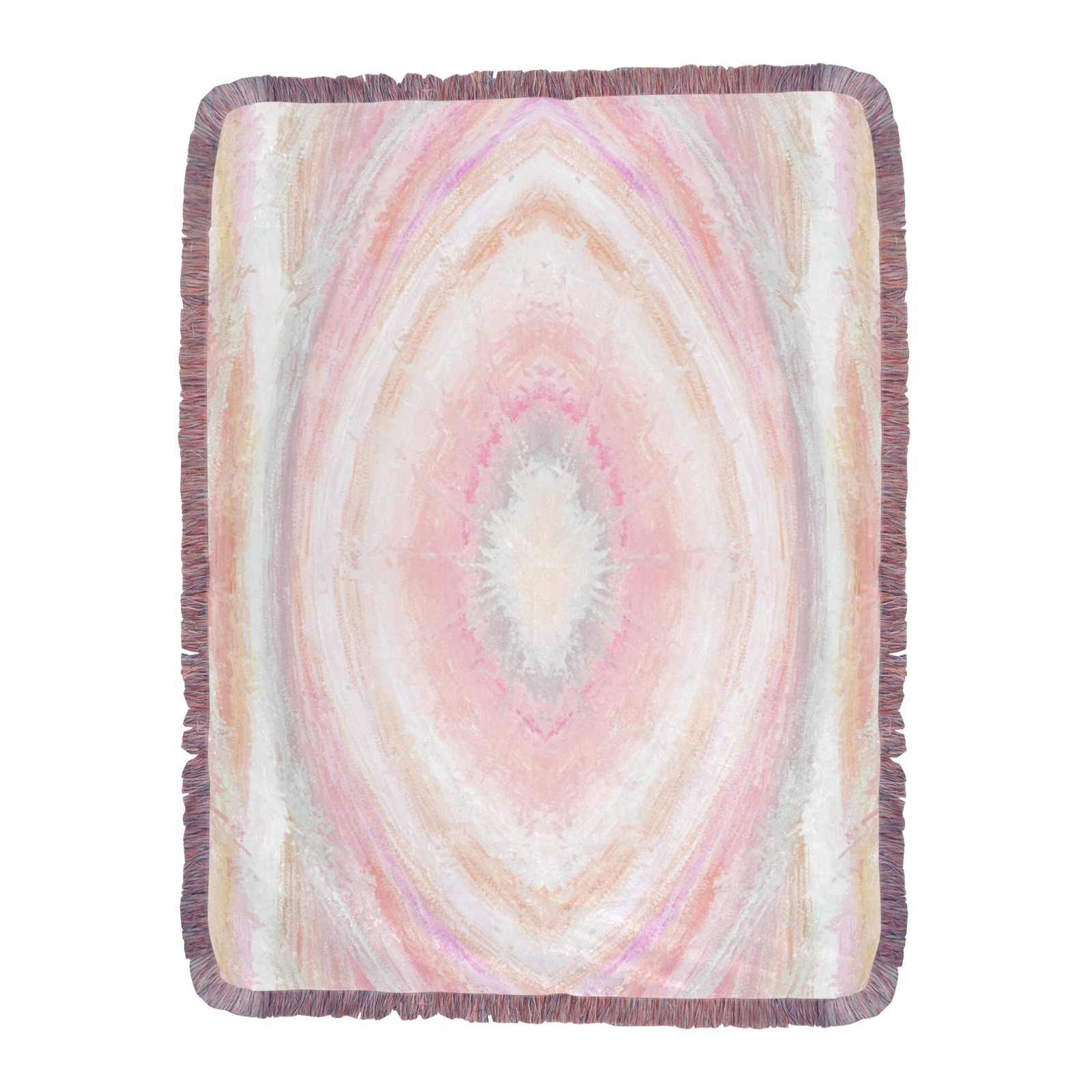water7 Ultra-Soft Fringe Blanket 60"x80" (Mixed Pink)