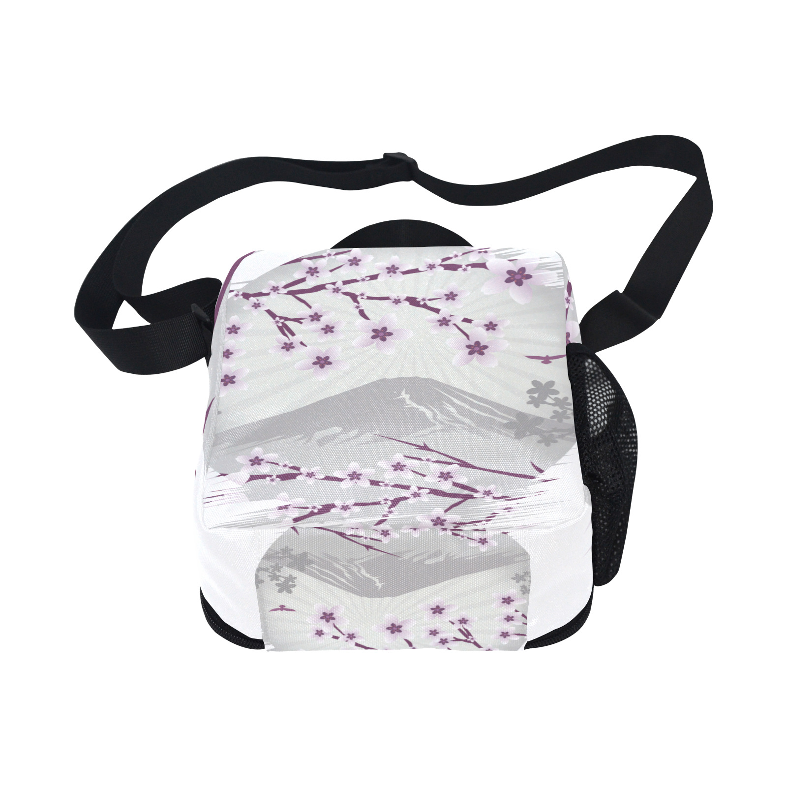 Lavender Blossom All Over Print Crossbody Lunch Bag for Kids (Model 1722)