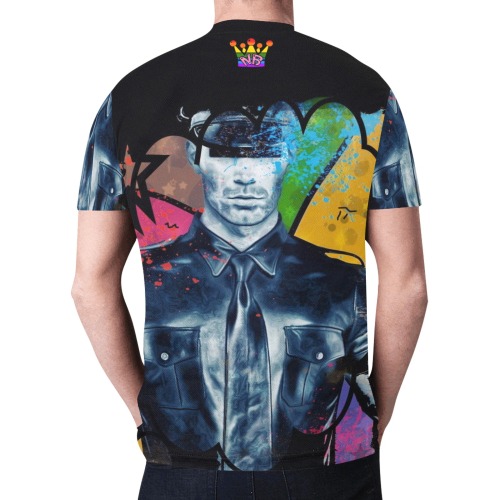 Leather Men by Nico Bielow New All Over Print T-shirt for Men (Model T45)