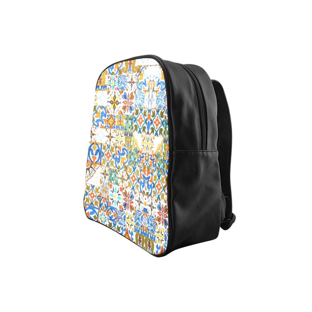 Tiles of Andalusia 02 School Backpack (Model 1601)(Small)