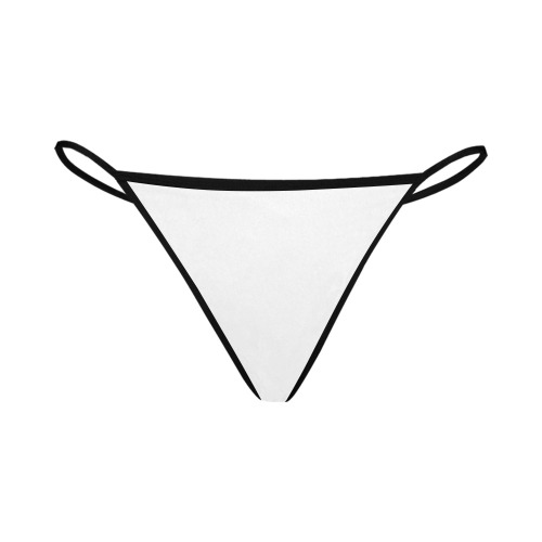 WHITE Women's All Over Print G-String Panties (Model L35)