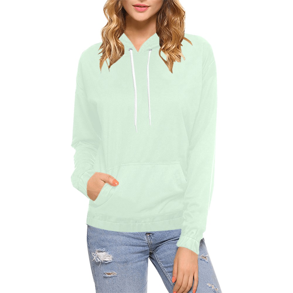 softmint All Over Print Hoodie for Women (USA Size) (Model H13)
