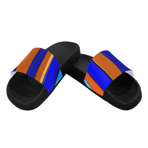 Abstract Blue And Orange 930 Women's Slide Sandals (Model 057)