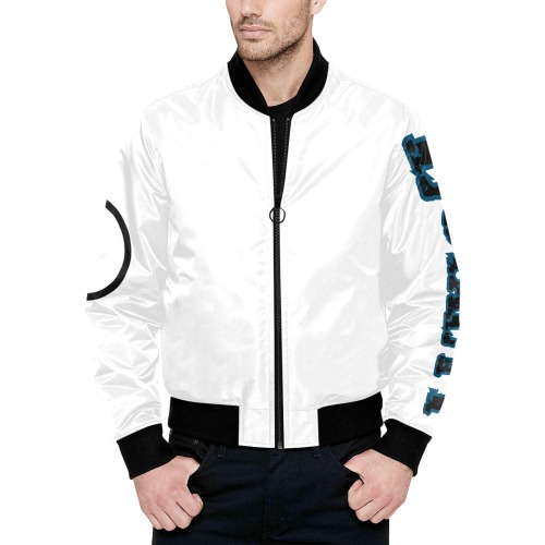 LOYALTY All Over Print Quilted Bomber Jacket for Men (Model H33)