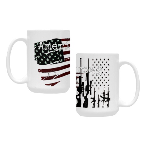 American Pride print Custom Ceramic Mug (15OZ)