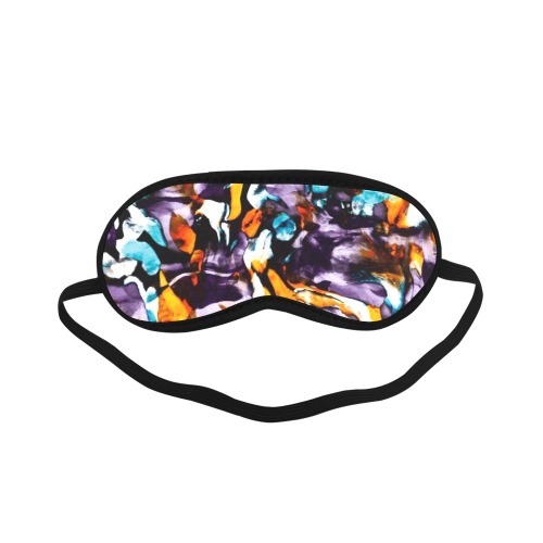 Colorful dark brushes abstract Sleeping Mask