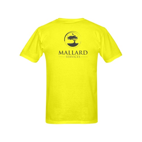 Mallard transparent yellow Men's T-Shirt in USA Size (Two Sides Printing)