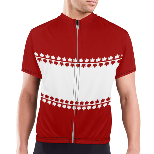 Classic Canada Bike Shirts Men's Cycling Jersey (Model T77)