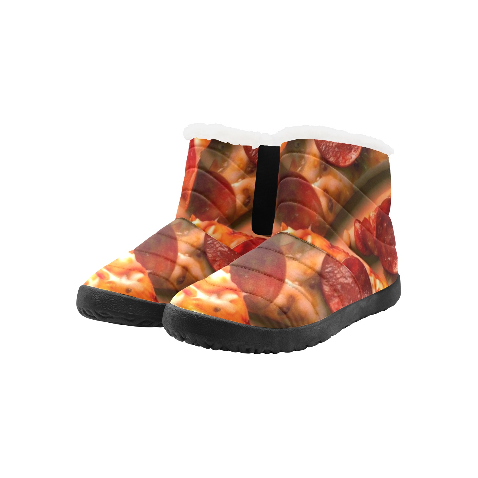 PEPPERONI PIZZA 11 Women's Cotton-Padded Shoes (Model 19291)