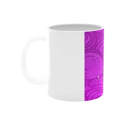 Anniversary Swirls Pink White Mug(11OZ)