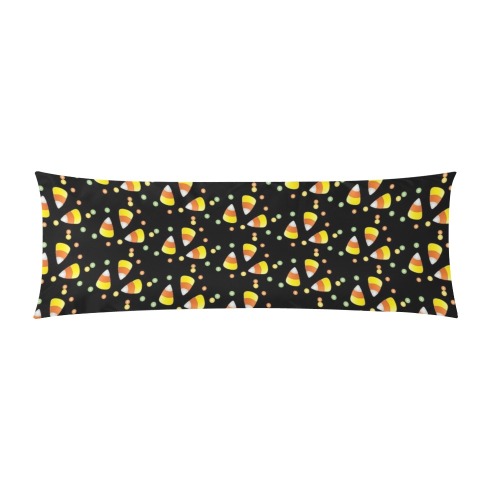 Candy Corn Fun Custom Zippered Pillow Case 21"x60"(Two Sides)