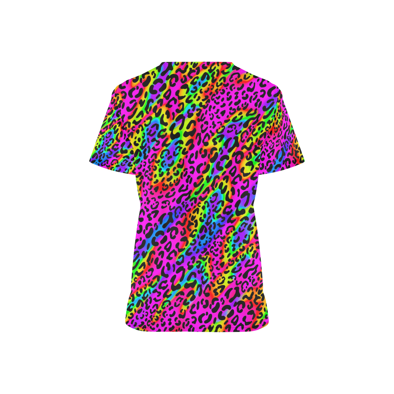 Rainbow Leopard Print pattern Children's Ward All Over Print Scrub Top