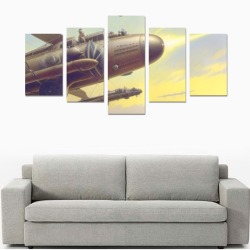 BATTLE OVER LONDON 5 Canvas Print Sets C (No Frame)