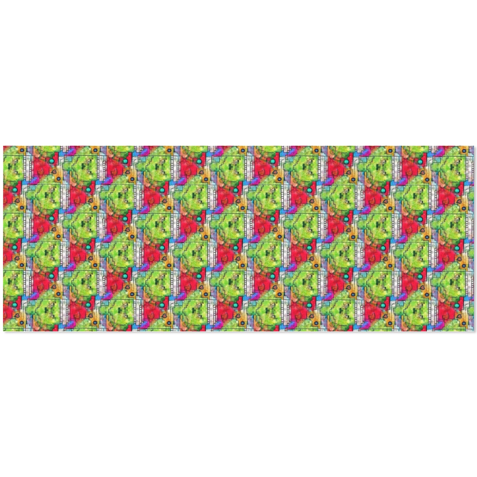 Green Christmas by Nico Bielow Gift Wrapping Paper 58"x 23" (2 Rolls)