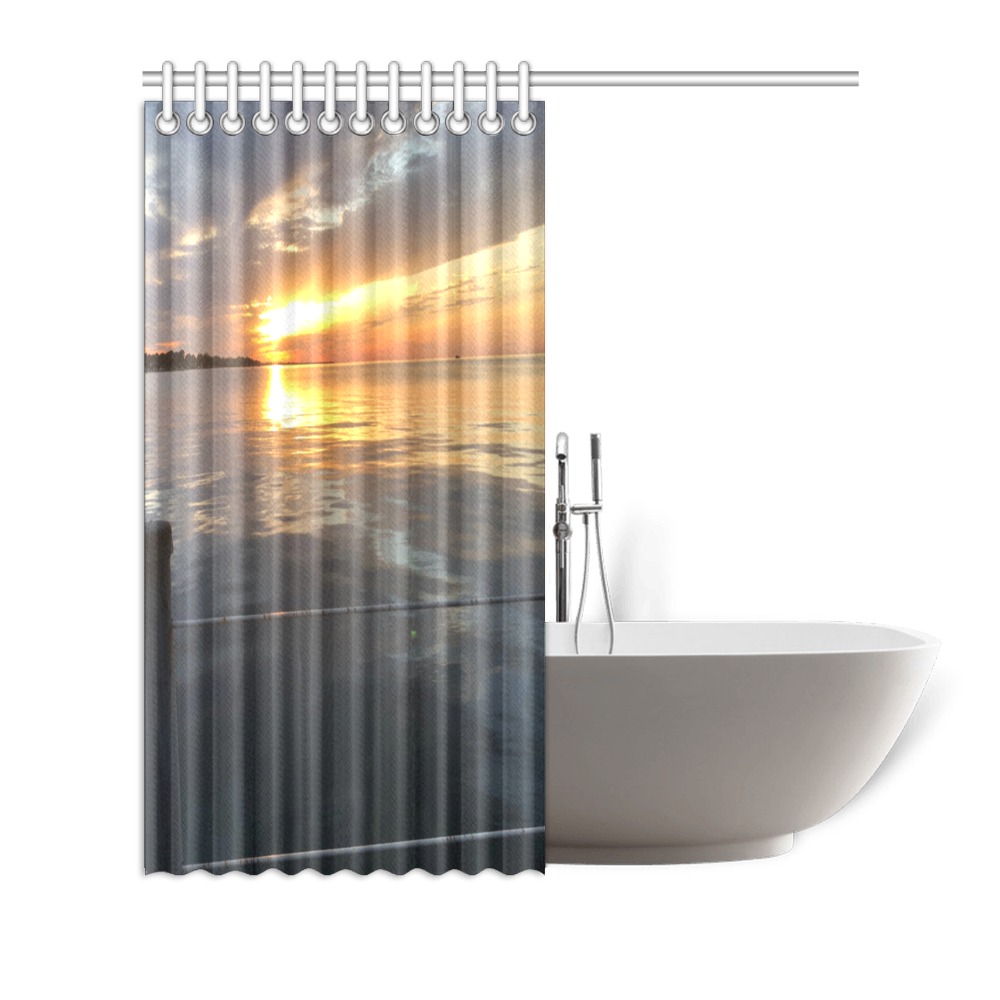 Pier Sunset Collection Shower Curtain 66"x72"