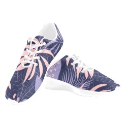 Tropical Pink and Purple Jungle Women's Athletic Shoes (Model 0200)