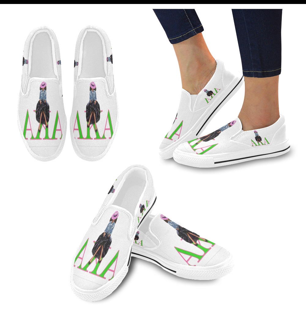 BBH CUSTOM 8 Women's Slip-on Canvas Shoes (Model 019)