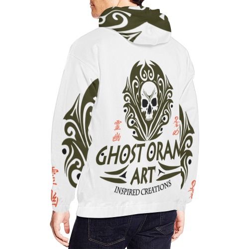 GOH_WHT All Over Print Hoodie for Men (USA Size) (Model H13)